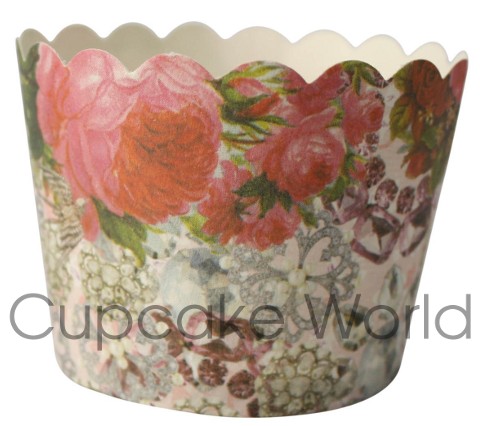 ROBERT GORDON ROSES & JEWELS CUPCAKE BAKING CUPS PETIT x25 ROBERT GORDON ROSES & JEWELS CUPCAKE BAKING CUPS PETIT x25